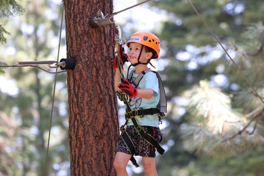 Sasquatch Hollow: Kids' Zipline Adventure - Starting at the yurt office