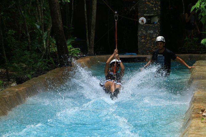 Selvatica Adventure Park ATV and Ziplines in Cancun and Riviera Maya - The private cenote and the best chance to cool down