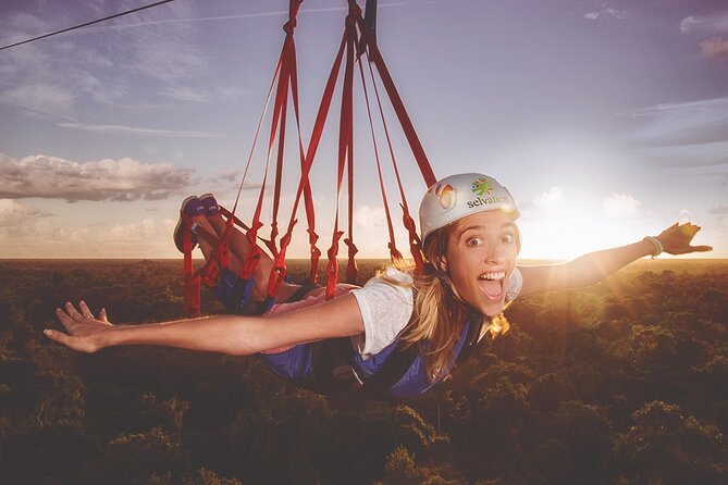 Selvatica Park Ziplines, Cenote, and ATV Tour From Cancun and Riviera Maya - Tarzania adds a rollercoaster feel