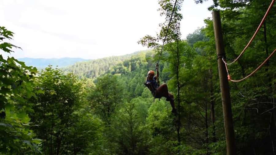 Sevierville: Extreme Mountain Zip Lining Adventure - The wagon ride up Foxfire Mountain