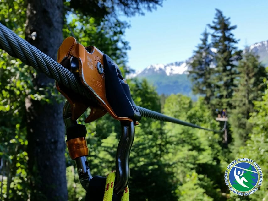 Seward: Stoney Creek Canopy Tour with Zipline - The first 65-foot line lets you settle in