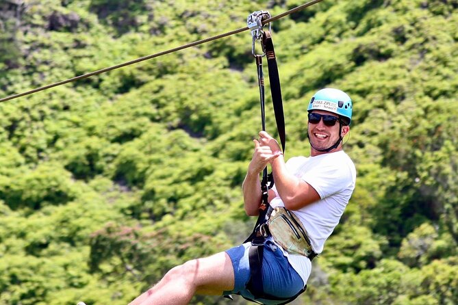 Shaka Zipline: 8 Line Zipline Tour (80 - 260 lbs) - Starting at Poipu Shopping Village