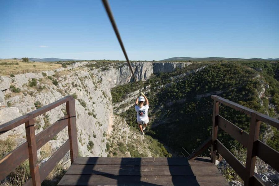 Šibenik : Zipline Šibenik - Čikola Canyon - My call: book it if you want height, speed, and scenery