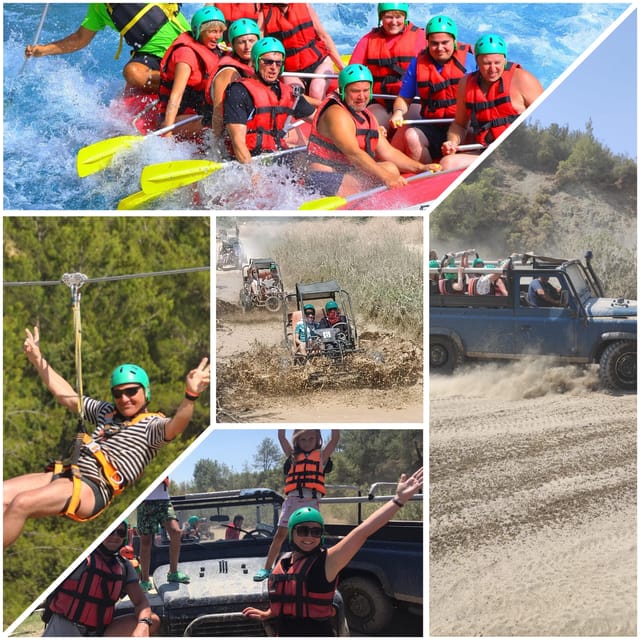 Side&Alanya:Rafting,Jeep,Quad/Buggy Safari/Zipline wLunch - Lunch gives the schedule a needed pause