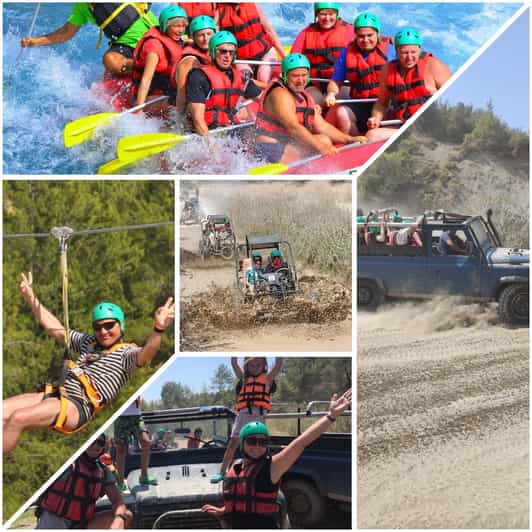Side&Alanya:Rafting,Jeep,Quad/Buggy Safari/Zipline wLunch - Jeep roads and stone bridges before the river