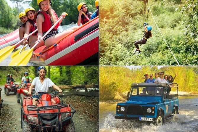 Side / Manavgat : Combo Rafting , Buggy & Jeep & Zipline(4 in 1) - From Side to Koprulu Canyon by hotel transfer
