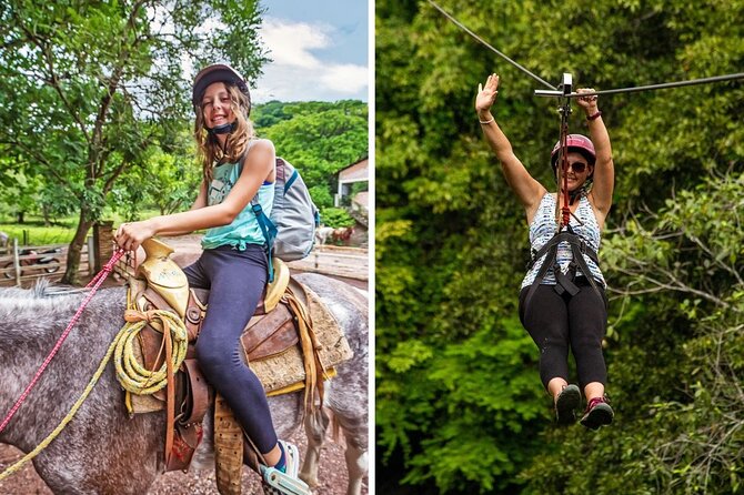 Sierra Madre Horseback Riding and Zipline with Lunch Included - Key Points