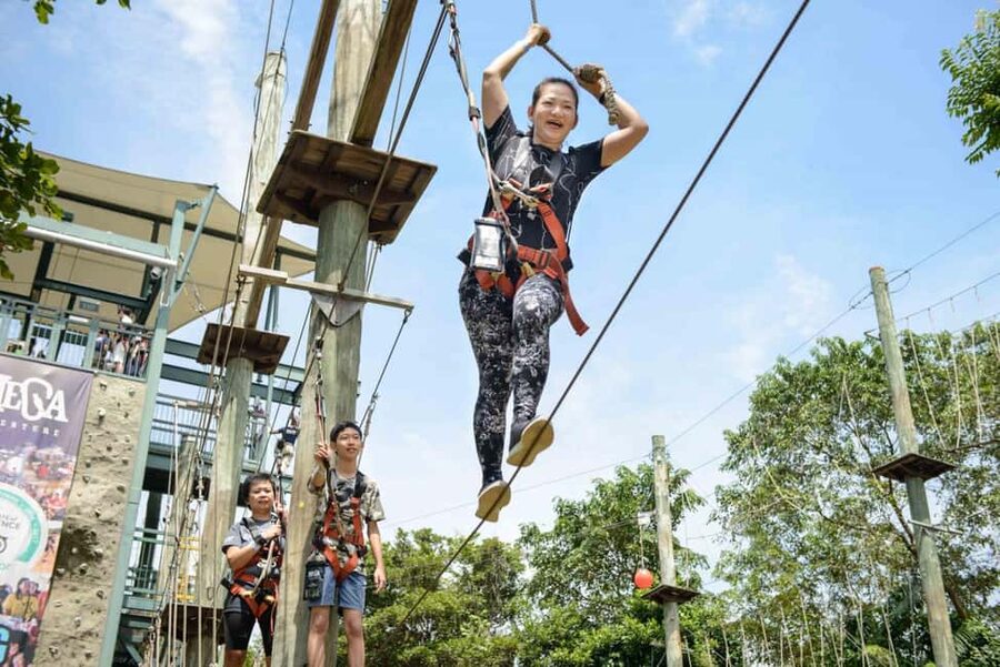 Singapore: Mega Adventure Zipline - Who should choose which activity