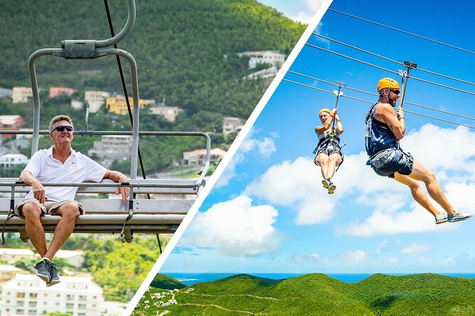 Sky Explorer and Sentry Hill Zip Line Adventure St Maartin - Reaching Rockland Estate for the Sentry Hill ride