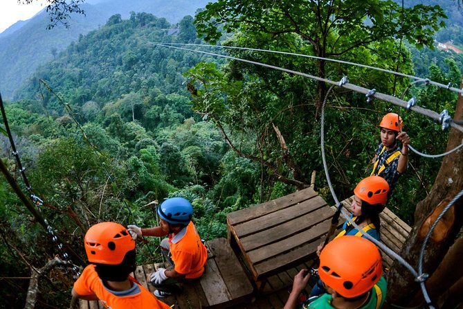 Skyline Jungle Zipline Adventure – Chiang Mai - The abseil and giant swing