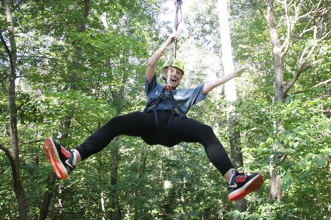Small-Group Zipline Tour in Hot Springs - The 850-foot line and the highest point