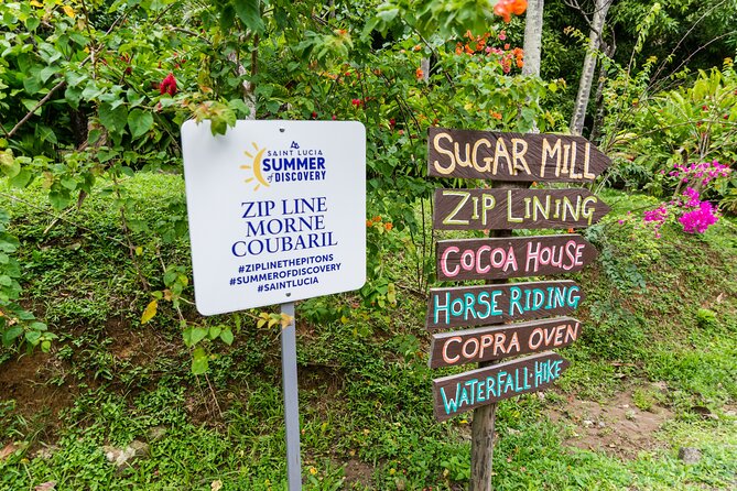 Soufriere Catamaran Excursion with Zip Lining from Castries - Morne Coubaril Estate and the zip line