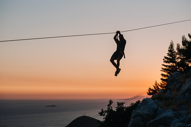 Sunset Zipline Dubrovnik Experience - Getting ready with a practice zipline