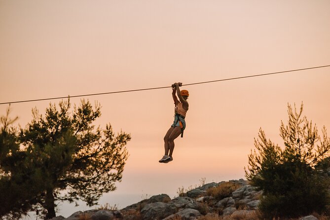 Sunset Zipline Dubrovnik Experience - The sunset stop on Mt. Srđ