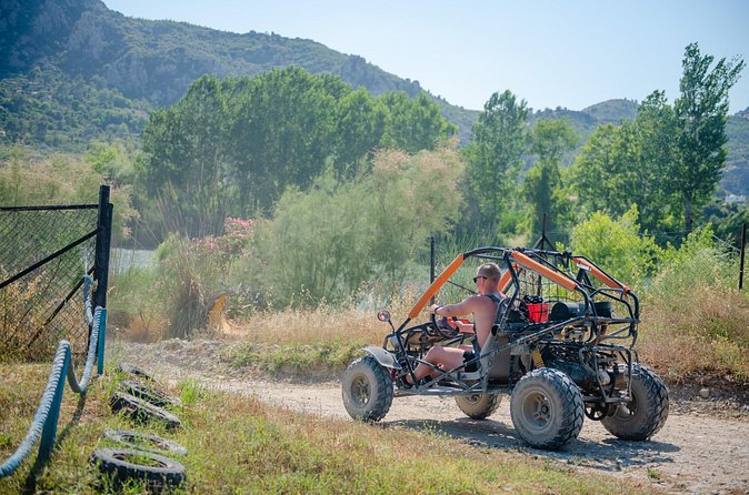 Super Combo 4in1 Rafting, Jeep, Buggy & Zipline f/Side - Jeep rides, dust, and mountain views