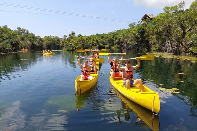 Tankah Mayan Village Zipline Nature Park - Canoeing and hiking keep the day moving