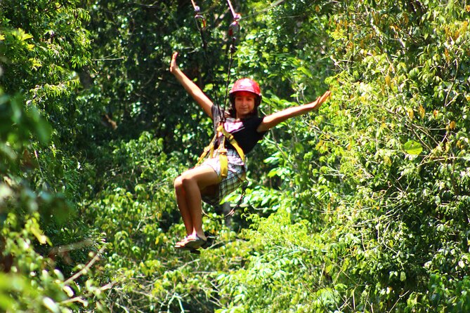 Tequila Tasting, Cenote, Horseback Riding, ATV, Ziplines & Lunch - Ziplining, the spider web, and the cenote circuit