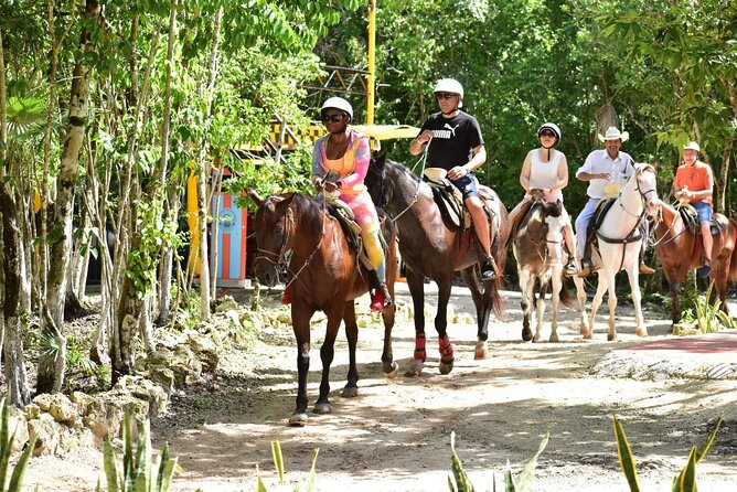 Tequila Tasting, Horseback Riding,ATV, Ziplines Cenote and Lunch - A short horseback ride through the jungle