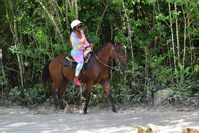 Tequila Tasting, Horseback Riding,ATV, Ziplines Cenote and Lunch - Zip lines first, with modest height and short waits