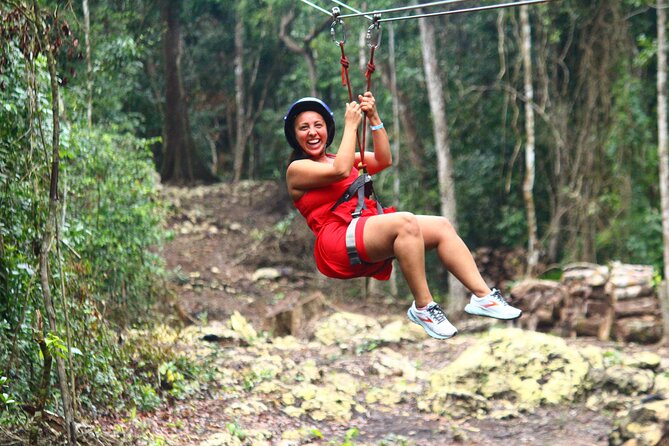 Thrills in Tulum's Jungle: Rappel, Ziplines, ATVs, Cenote & more - The 13-foot rappel
