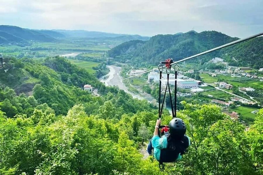 Tirana Adventure: Petrela Castle, Black Cave Hike & Zipline - At a glance