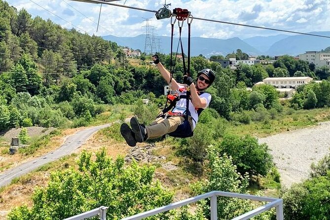 Tirana Zipline Adventure in Petrelë – Albania’s First Zipline - At the launch point: briefing, harness, and nerves