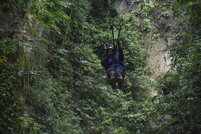 Tour to 7Waterfalls in Damajagua with Zip Line and Lunch Included - Five zip lines beside the waterfall area