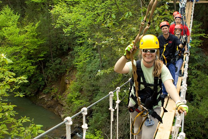Tree Tops Zip Line Canopy Tour - The practice zip teaches the four skills you need