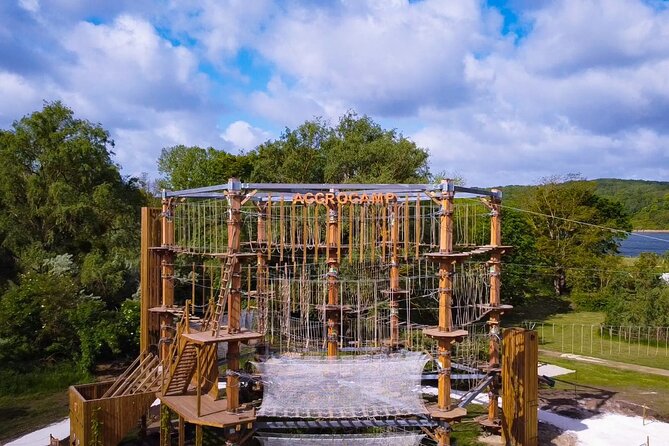 Treetop adventure course in Jablines - The safety system makes a real difference