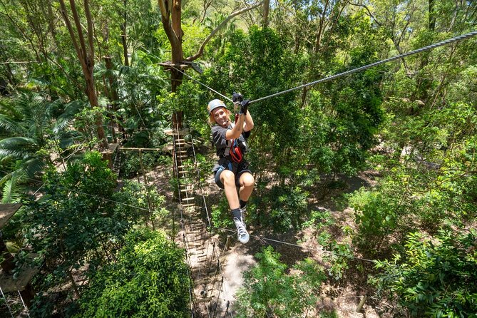TreeTop Challenge Currumbin Wildlife Park - Training and safety equipment before the climb