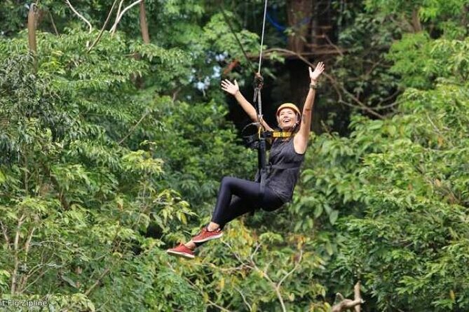 Treetops Fiji Zipline Tour with Drop off Transfer to Nadi Airport - Sixteen lines and 5km of flying time