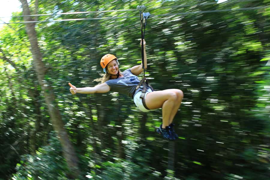 Tulum: ATV, Cenote, Zip lining and Rappelling Experience - Zip lines and a rappel from an ancient tree