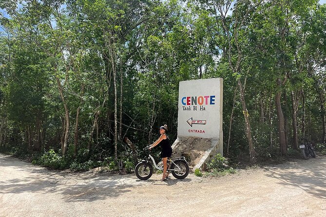 Tulum E-Bike Jungle Zip Line/Repel Snorkel Cenote + Lunch - Tak Be Lum and the Sac Actun cenote system