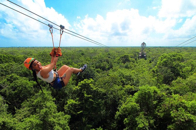 Tulum Half-Day Jungle Adventure ATV, Ziplines (4) & Mexican Snack - Pickup from Tulum or Playa del Carmen