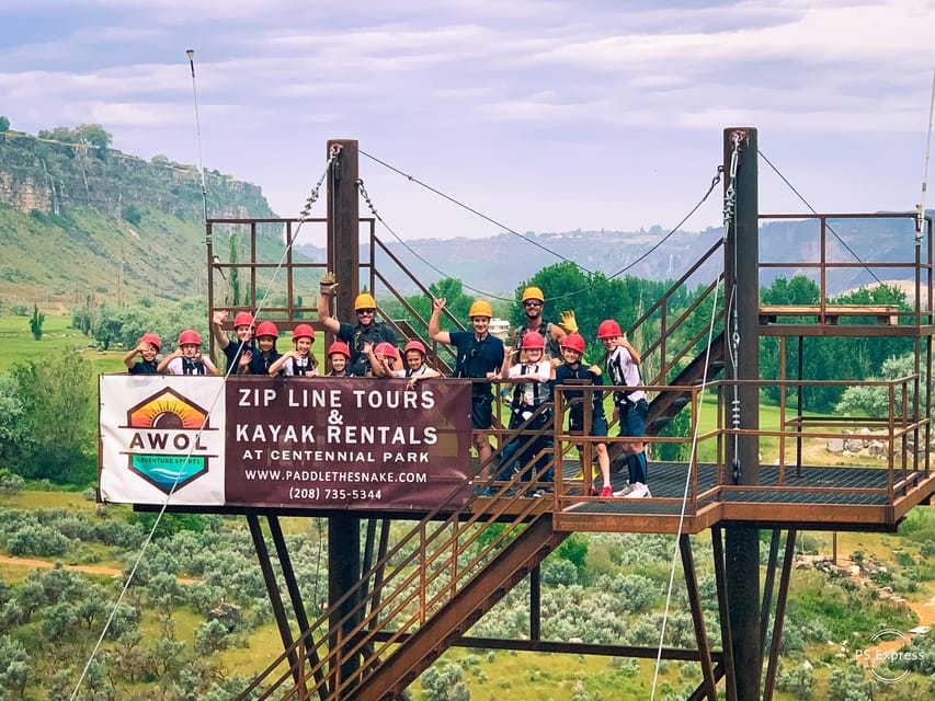 Twin Falls: Zip Line Tour - Four zip lines over the Snake River Canyon