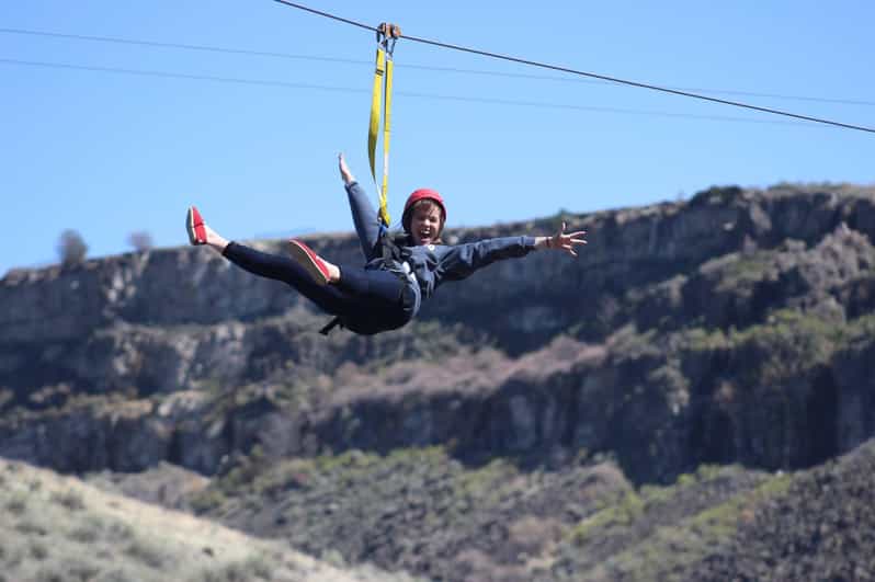 Twin Falls: Zip Line Tour - The Army HumV ride adds a little adventure