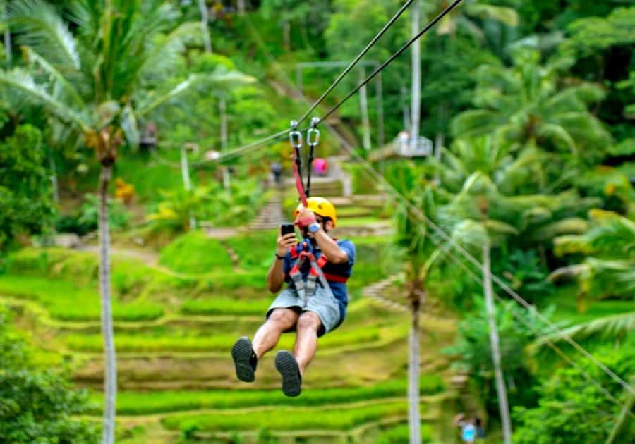 Ubud: Batur Cafe Sunrise, Zip-Line & Cretya Day Club Tour - Coffee with Mount Batur at Kintamani