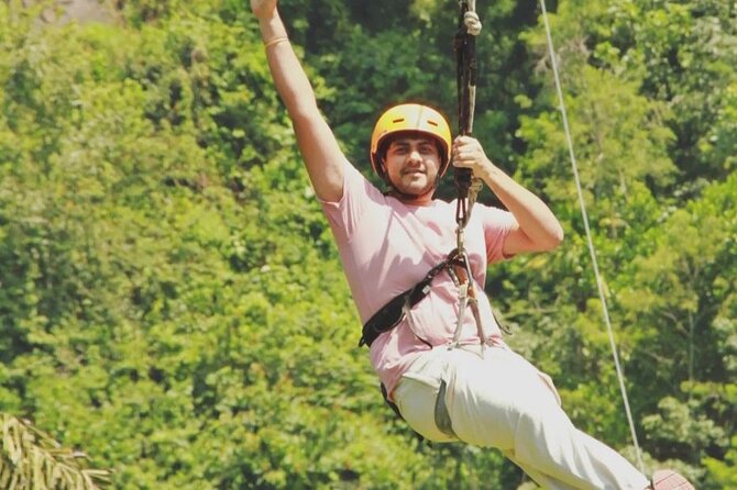 Ubud Half Day Skybike and Zipline Rice Terrace Tour - Tegalalang Rice Terrace from a skybike