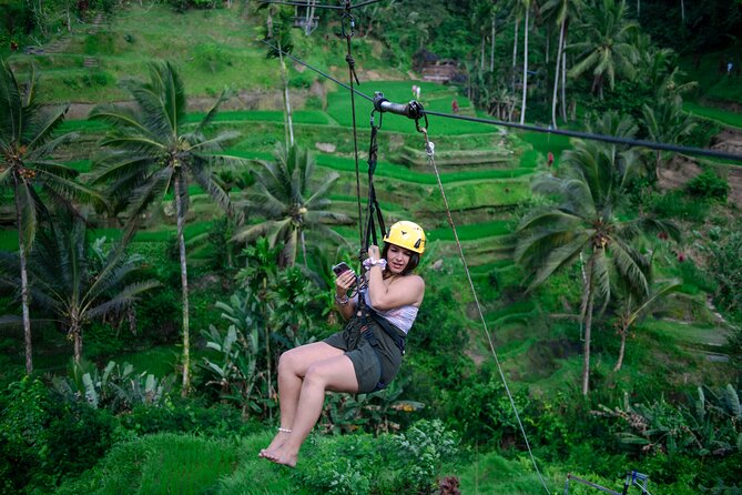 Ubud Half Day Zipline and Jungle Swing - Rice terraces, irrigation, and the first look from above