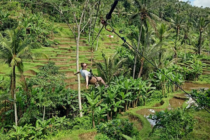 Ubud Half Day Zipline and Jungle Swing - Short zipline runs over the rice fields