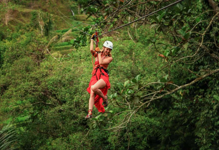 Ubud: Half-Day Zipline and Jungle Swing Adventure - Rice fields and tropical forest make the setting worthwhile