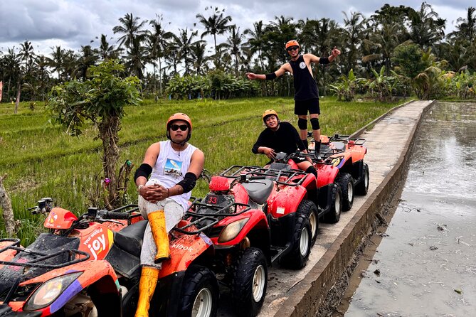 Ubud Zip-Line Adventure, Rice Terrace & ATV Quad Bike - Taking the zipline above Tegalalang