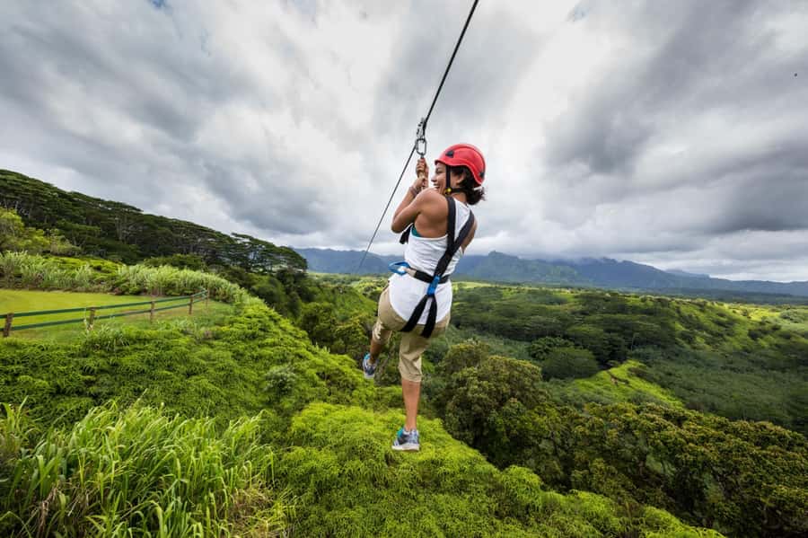 Ubud: Zip-line Adventure, River Rafting & Rice Terraces Tour - Flying over the jungle on a short zip-line