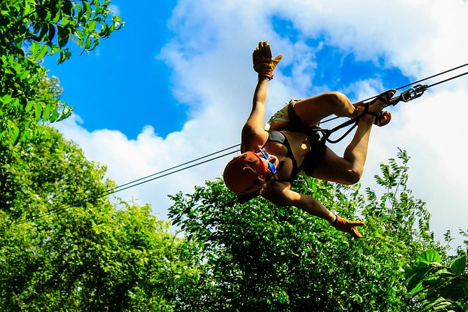 Ultimate 5x1 Combo with ATV, Ziplines, Cenote & Reef Snorkeling - Cenote Verde Lucero in the Jungle