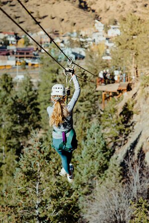Upper Clear Creek Whitewater Rafting plus Cliffside Zipline from Idaho Springs - What the $199.72 price delivers