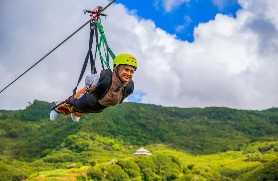 Vallé Advenature Park: Signature Zipline - A long flight across Vallé Advenature Park