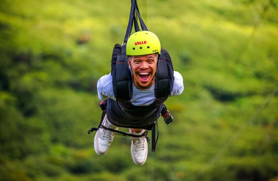 Vallé Advenature Park: Signature Zipline - The 1.5-kilometer ride itself