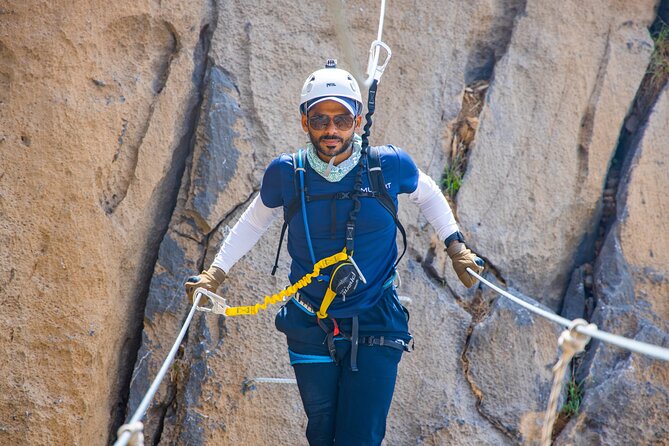 Via Ferrata And Zip Line - Steel Rope and Metal Footholds