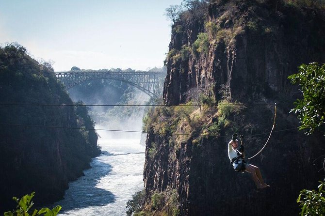 Victoria Falls Canopy Tour (Zimbabwe) - Victoria Falls from above the gorge