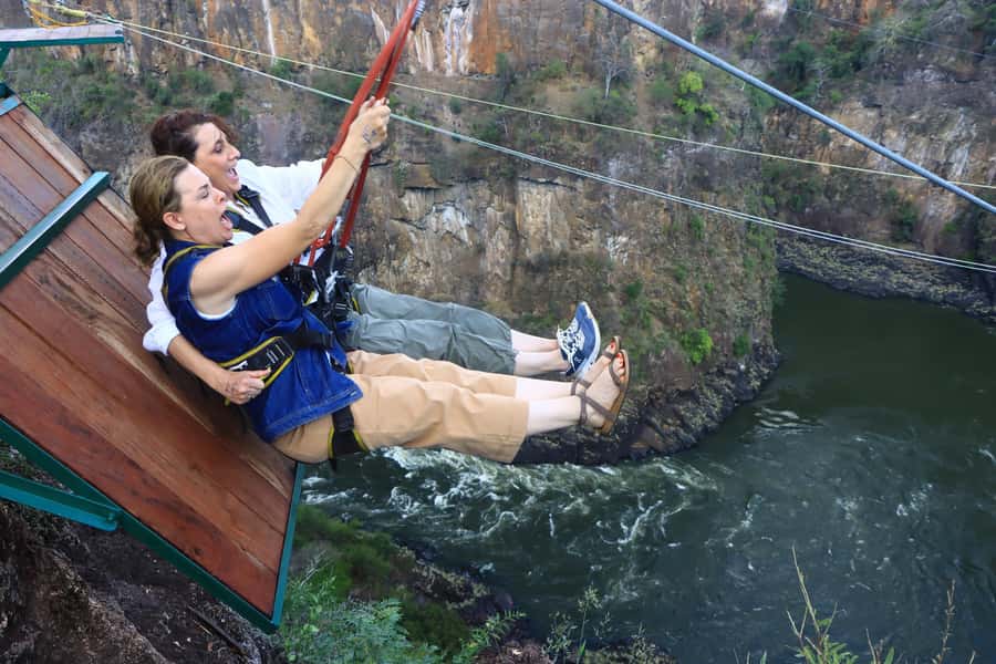 Victoria Falls: Zipline Experience with Transfers - Harness, pulley, and the safety briefing